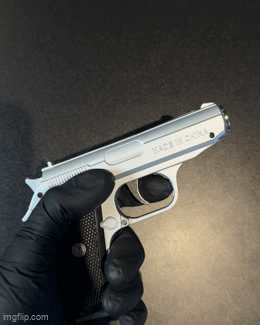 Bricheta "PISTOL" cu flamă roz